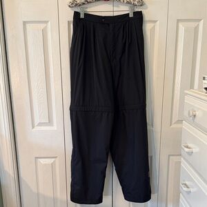 Dryjoys by Footjoy Black Convertible Golf Pants To Shorts Adjustable Sz Mx31.5